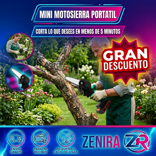 MINI MOTOSIERRA PORTATIL