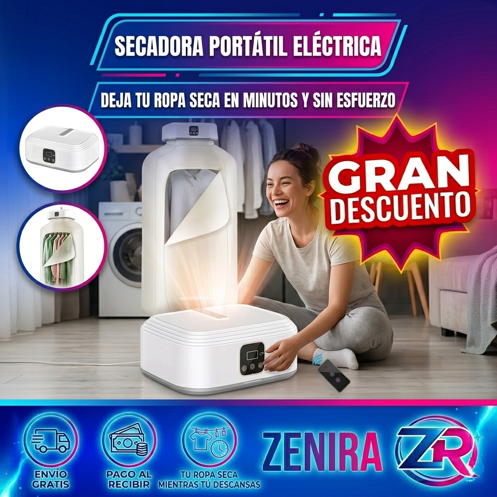SECADORA PORTÁTIL ELÉCTRICA