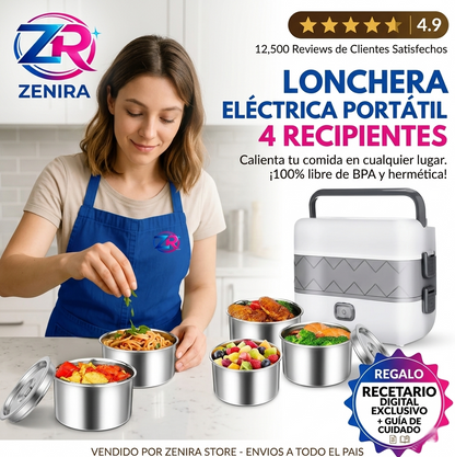 LONCHERA ELECTRICA PORTATIL 4 RECIPIENTE